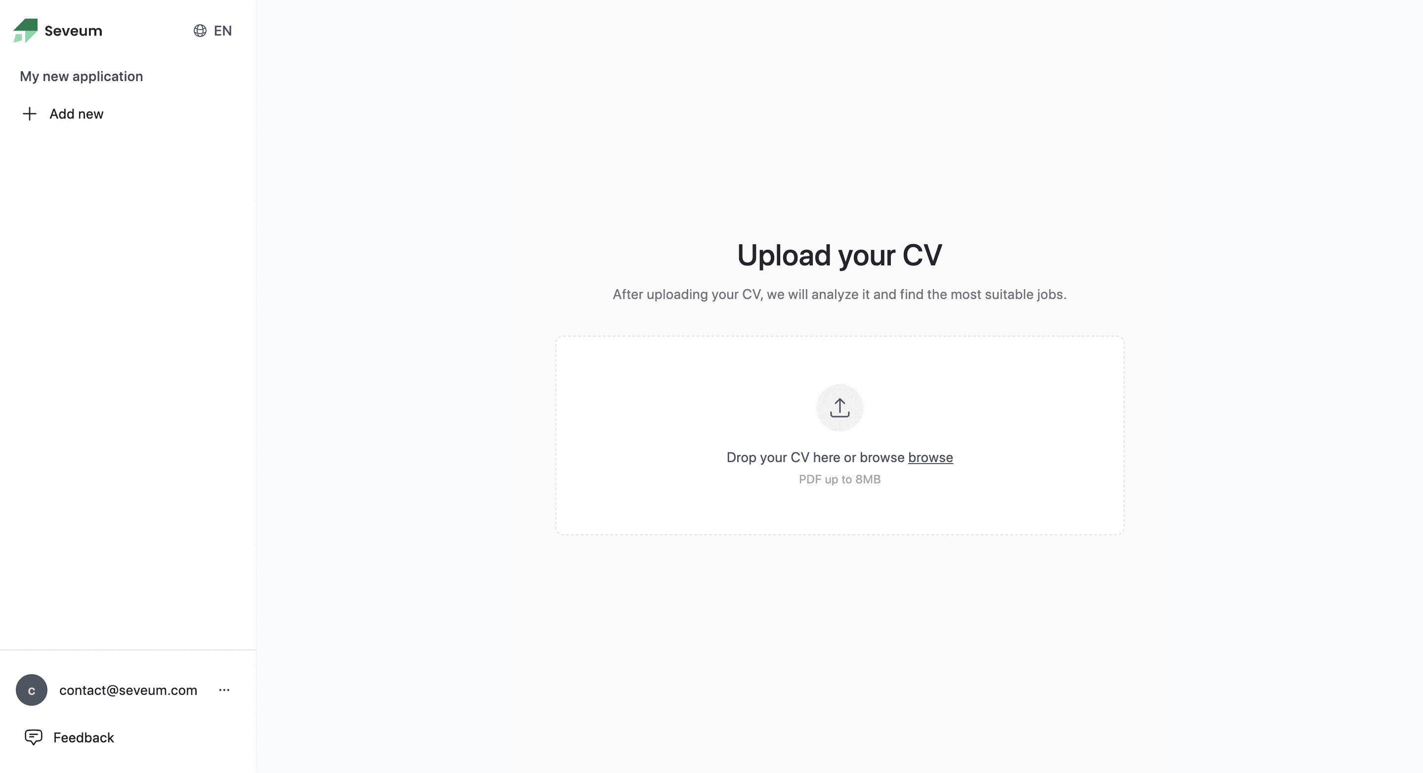 Upload Your CV